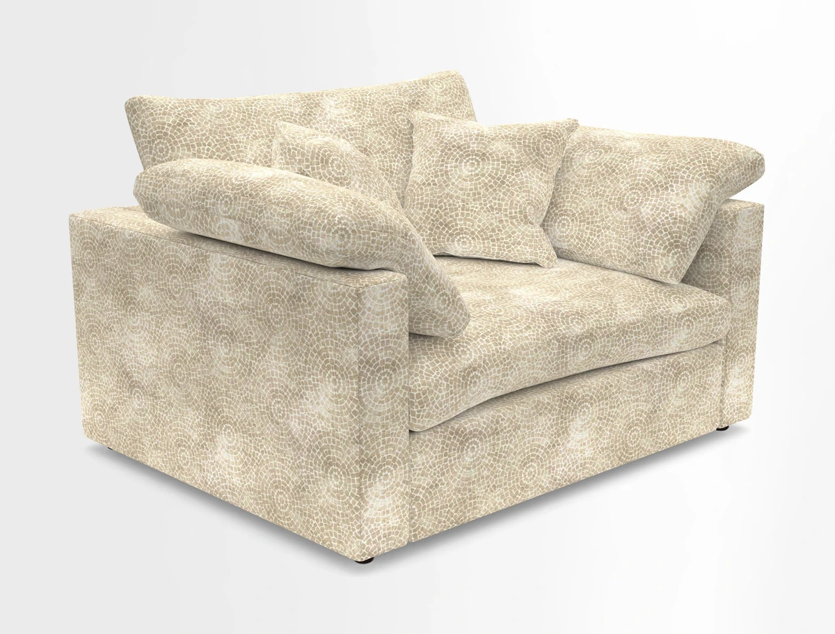 Big Softie Straight Arm Snuggler in Two Tone Plain Biscuit
