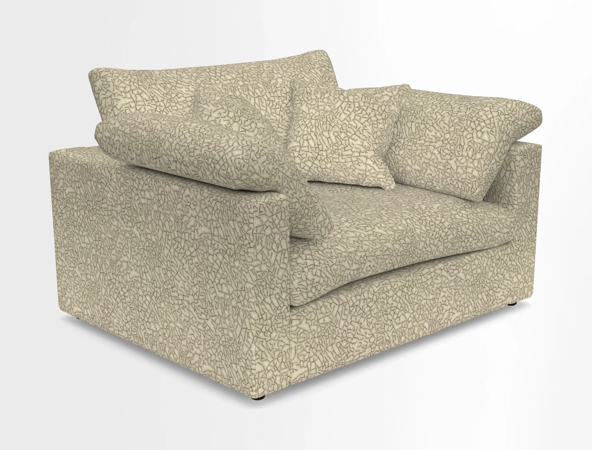 Big Softie Straight Arm Snuggler in Two Tone Plain Biscuit
