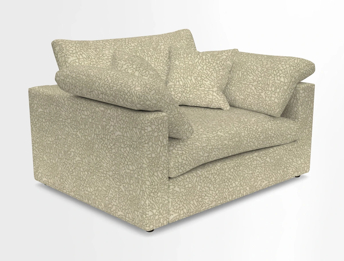 Big Softie Straight Arm Snuggler in Two Tone Plain Biscuit