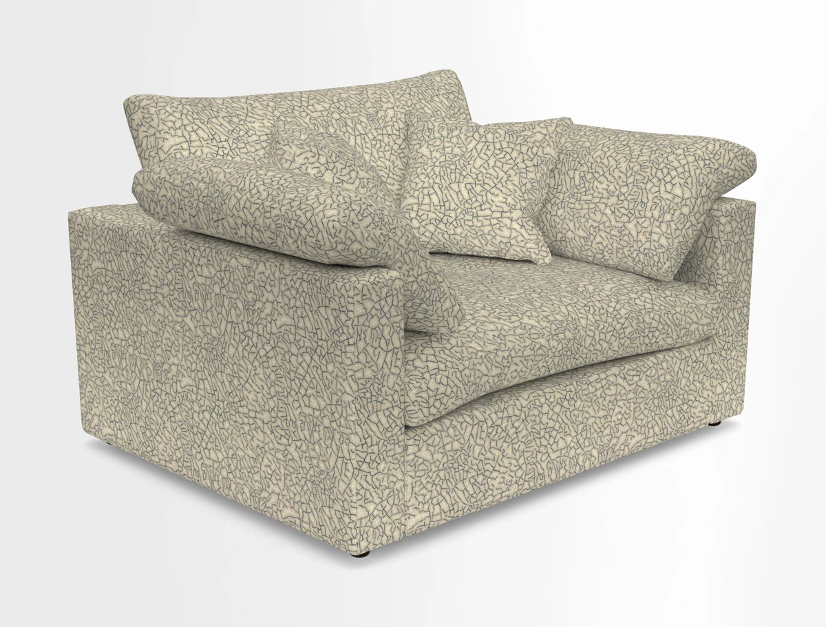 Big Softie Straight Arm Snuggler in Two Tone Plain Biscuit