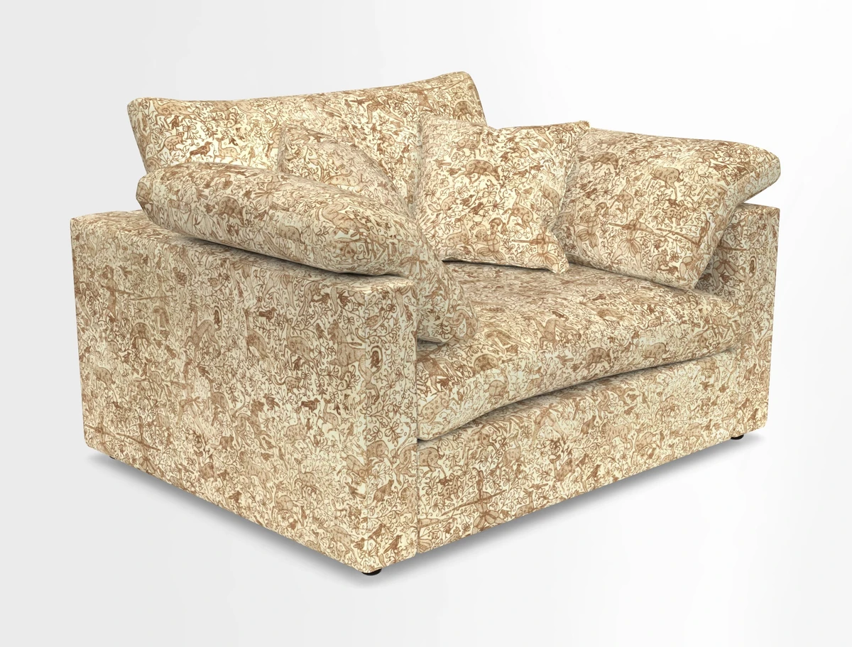 Big Softie Straight Arm Snuggler in Two Tone Plain Biscuit
