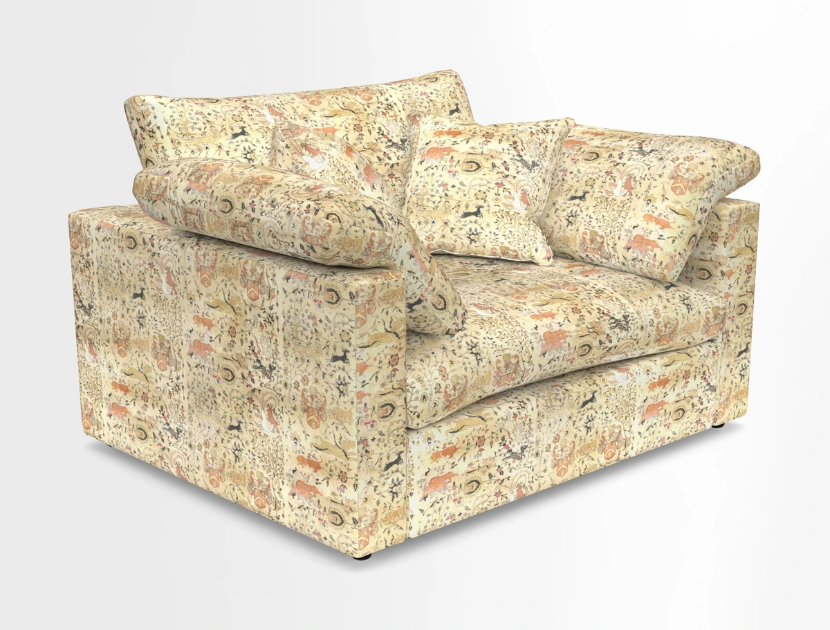 Big Softie Straight Arm Snuggler in Two Tone Plain Biscuit