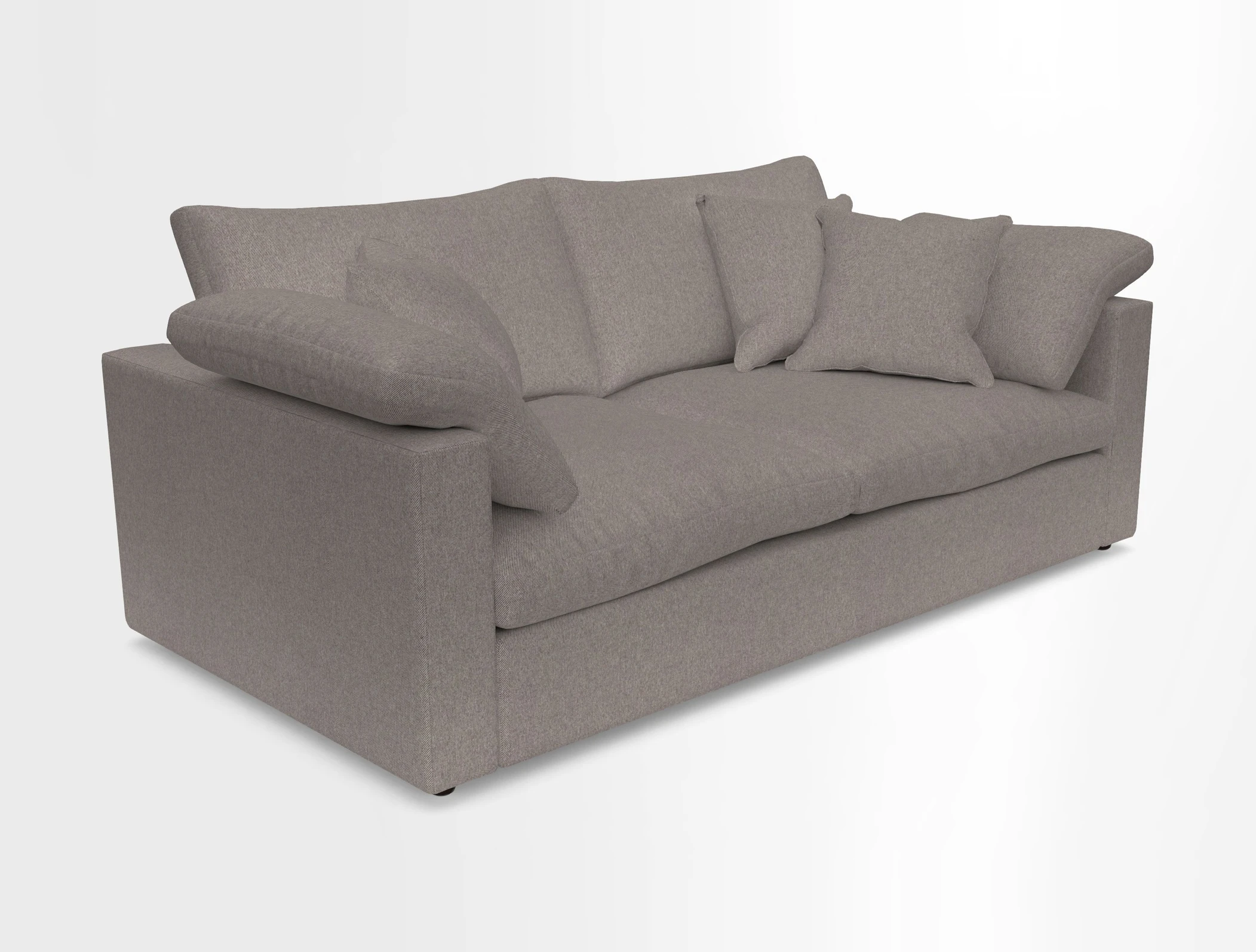 Big Softie Straight Arm 3 Seater Sofa in Sahara Chalk