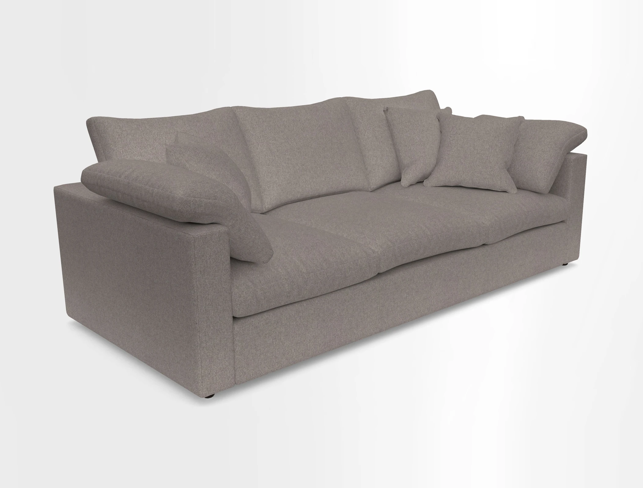 Big Softie Straight Arm 3 Seater Sofa in Sahara Chalk