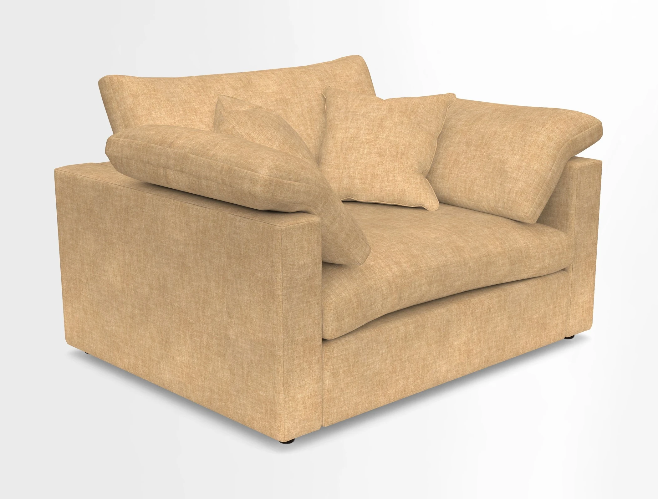 Big Softie Straight Arm Snuggler in Two Tone Plain Biscuit