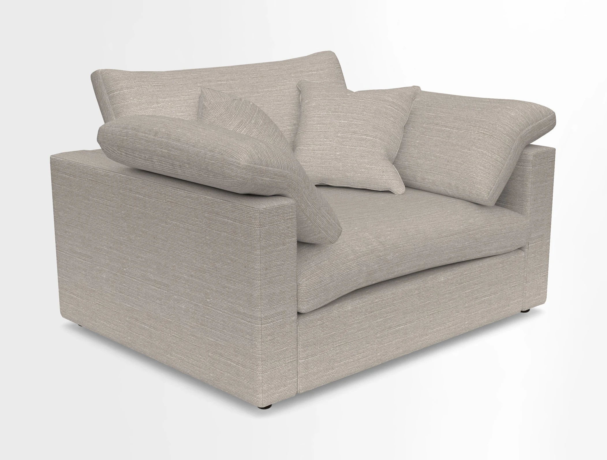 Big Softie Straight Arm Snuggler in Two Tone Plain Biscuit