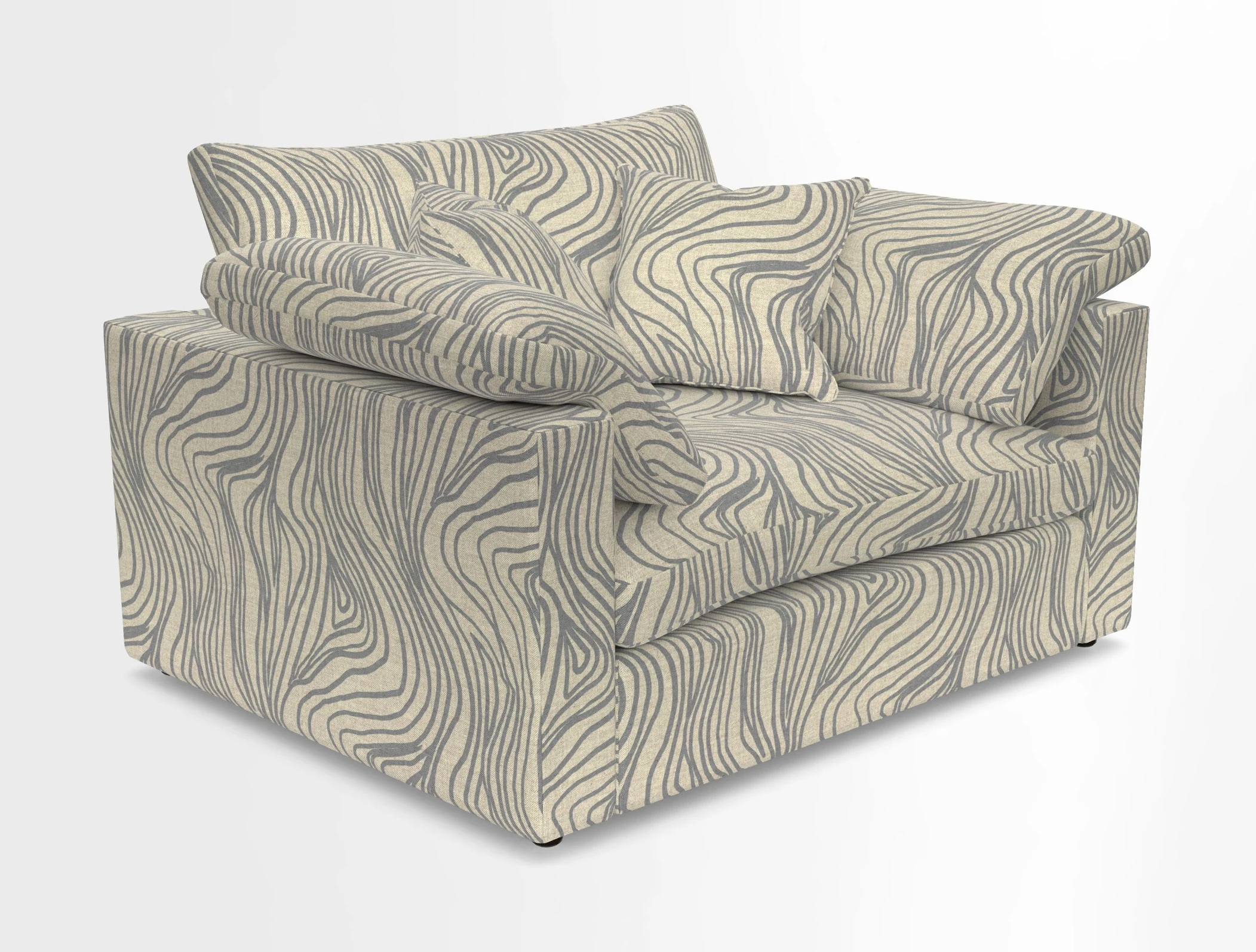 Big Softie Straight Arm Snuggler in Two Tone Plain Biscuit