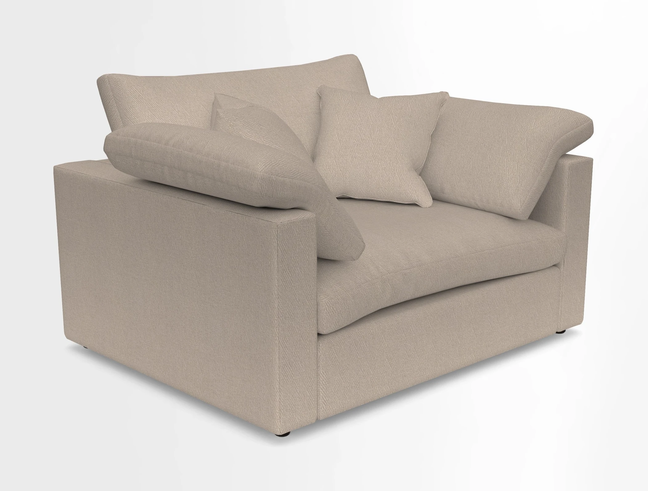 Big Softie Straight Arm Snuggler in Two Tone Plain Biscuit