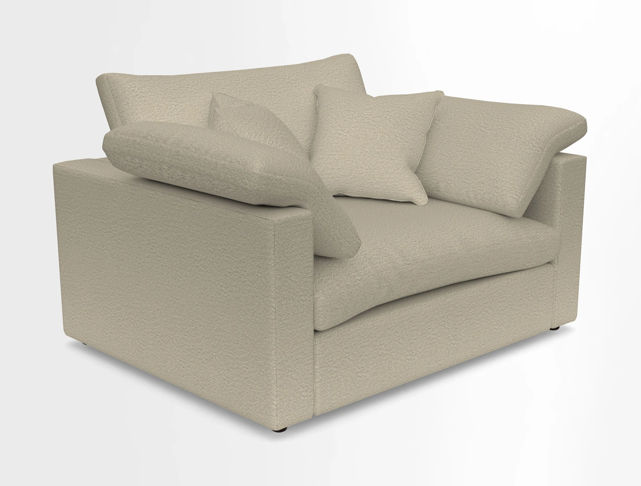 Big Softie Straight Arm Snuggler in Two Tone Plain Biscuit