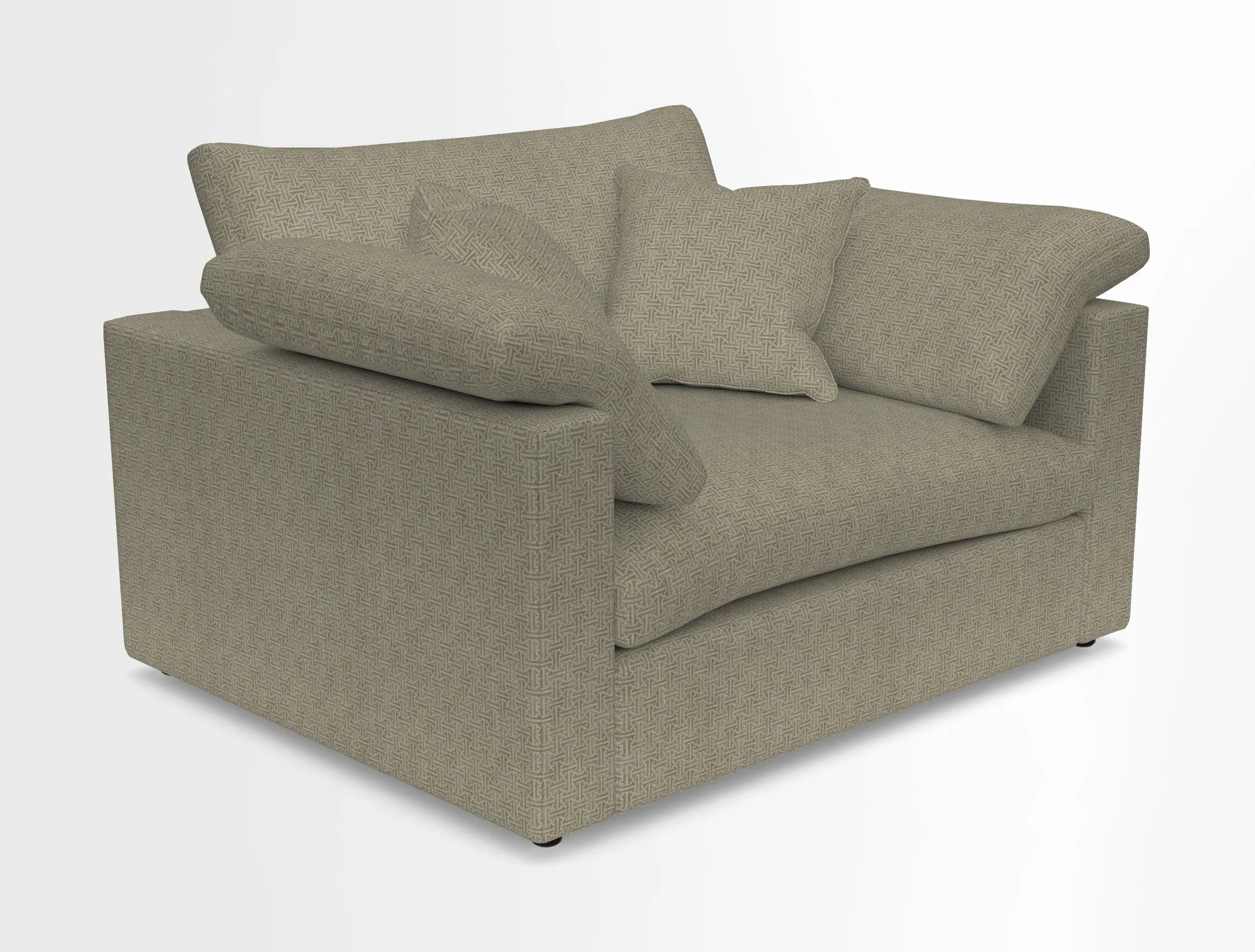 Big Softie Straight Arm Snuggler in Two Tone Plain Biscuit