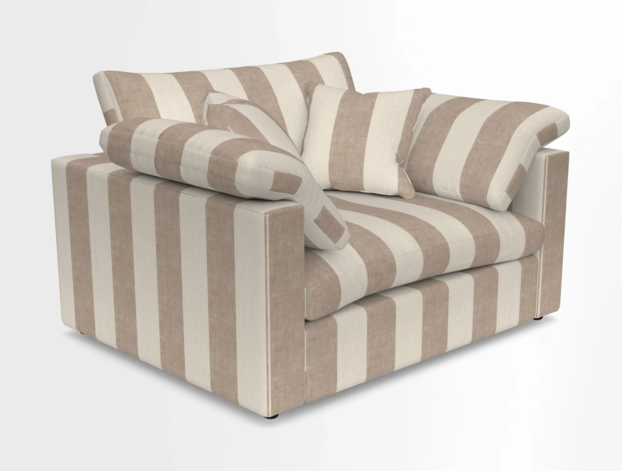 Big Softie Straight Arm Snuggler in Two Tone Plain Biscuit