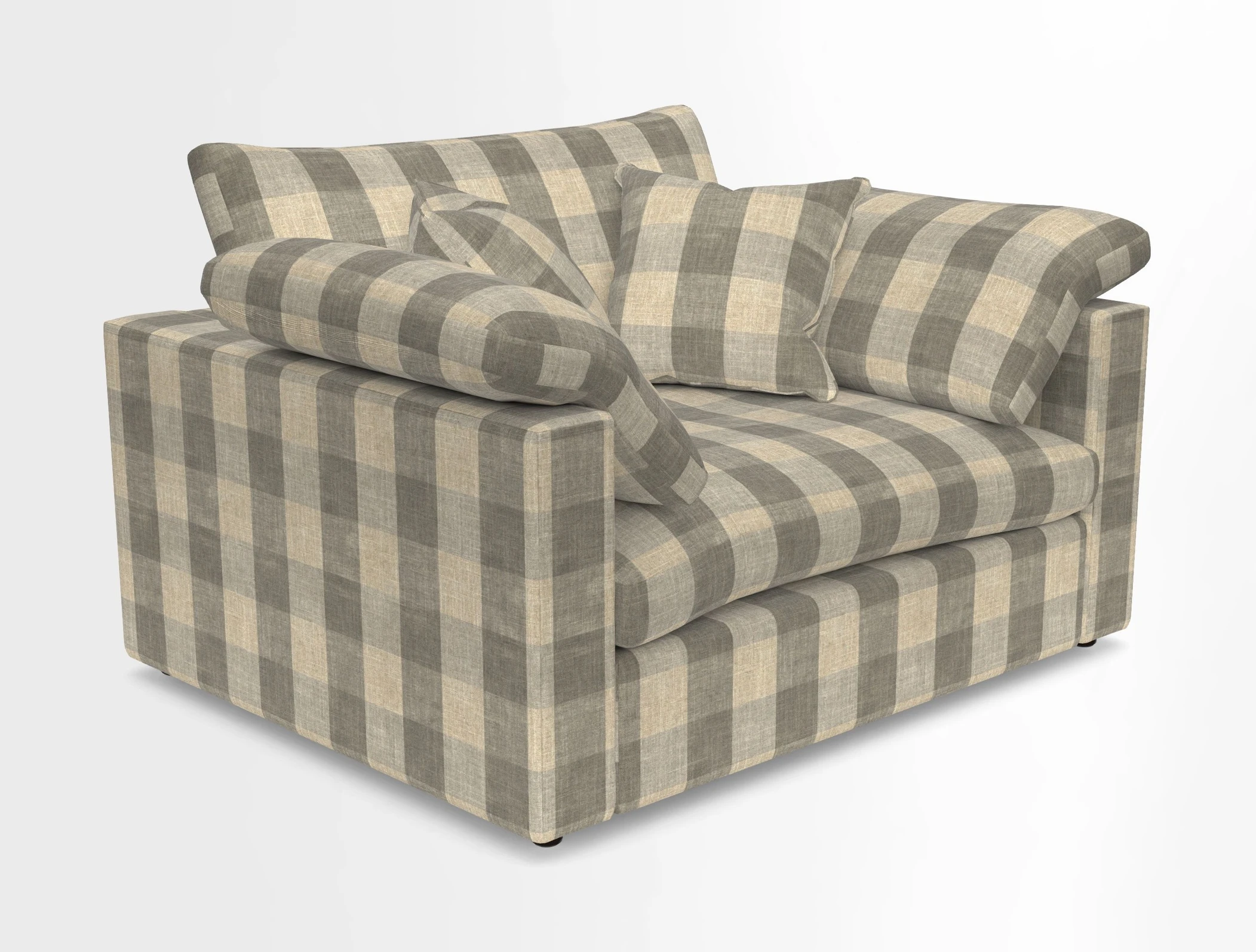 Big Softie Straight Arm Snuggler in Two Tone Plain Biscuit