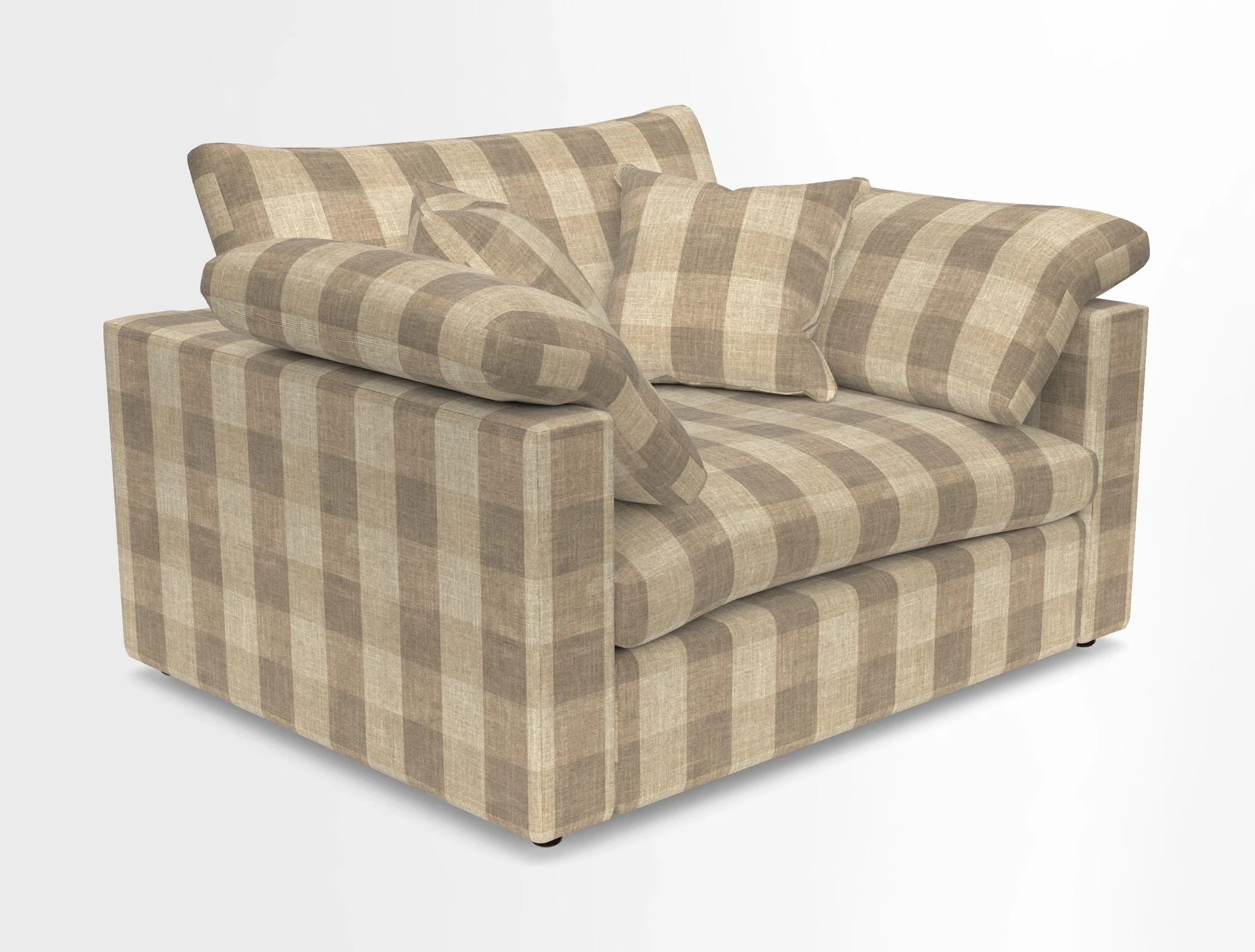 Big Softie Straight Arm Snuggler in Two Tone Plain Biscuit