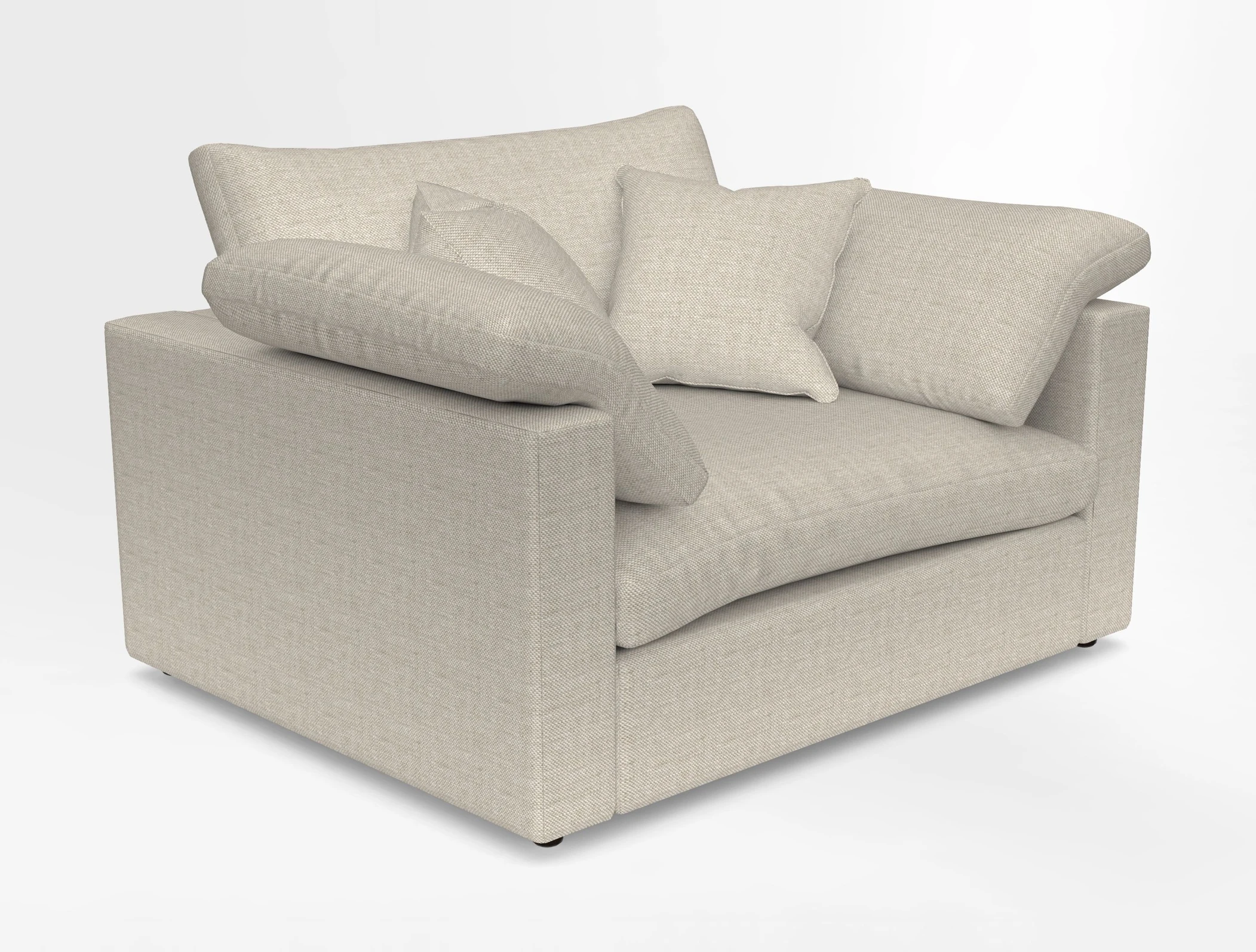 Big Softie Straight Arm Snuggler in Two Tone Plain Biscuit