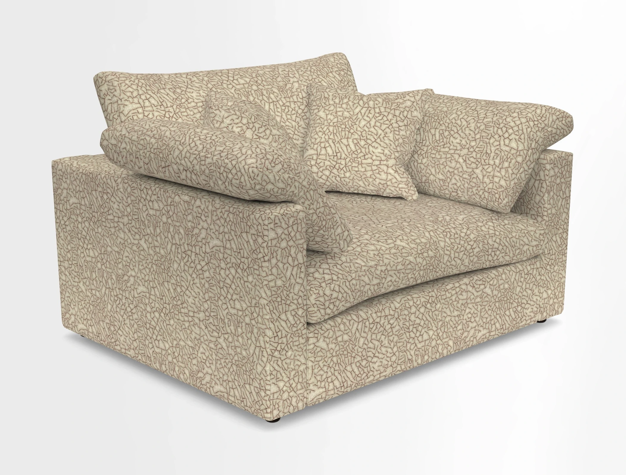 Big Softie Straight Arm Snuggler in Two Tone Plain Biscuit