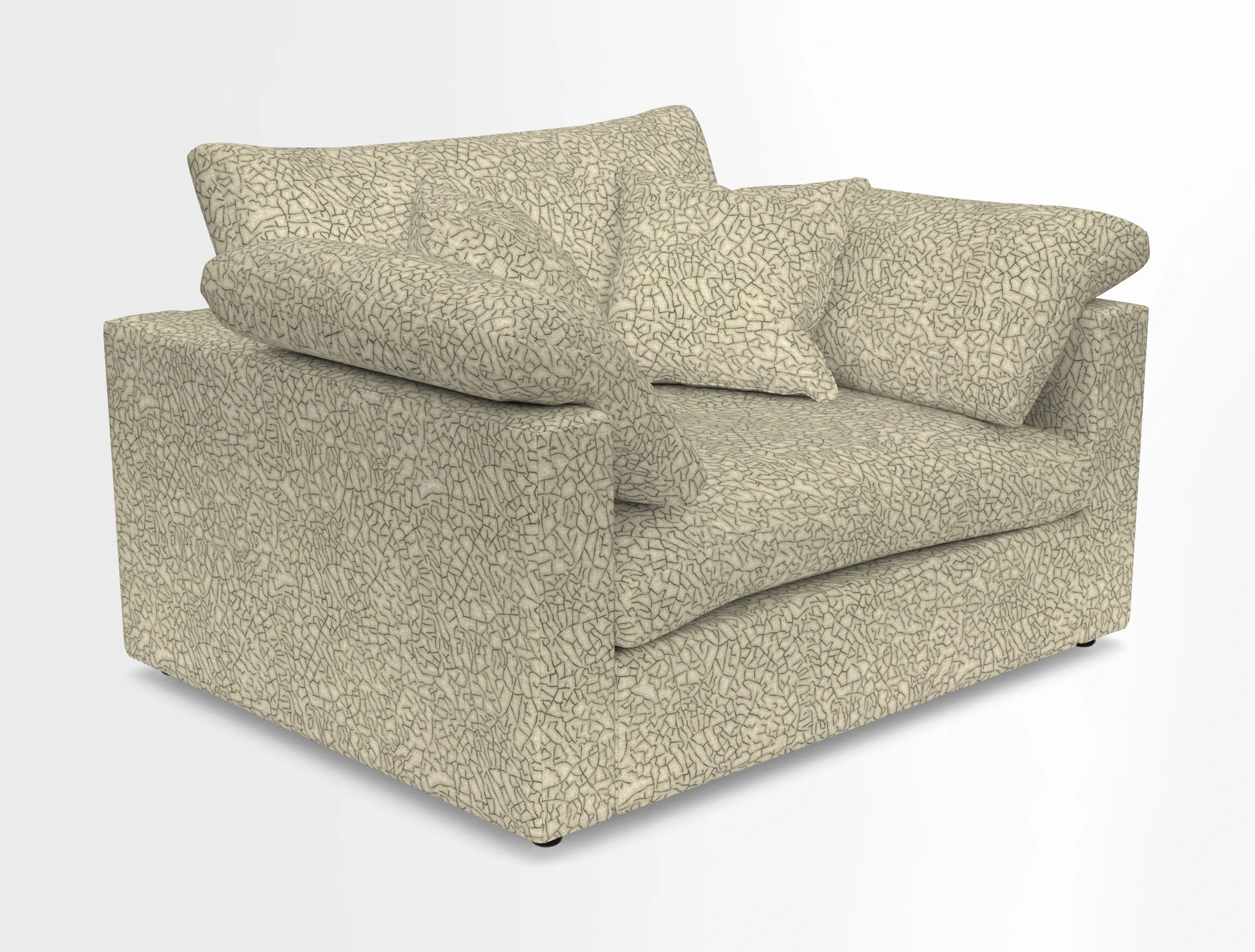 Big Softie Straight Arm Snuggler in Two Tone Plain Biscuit