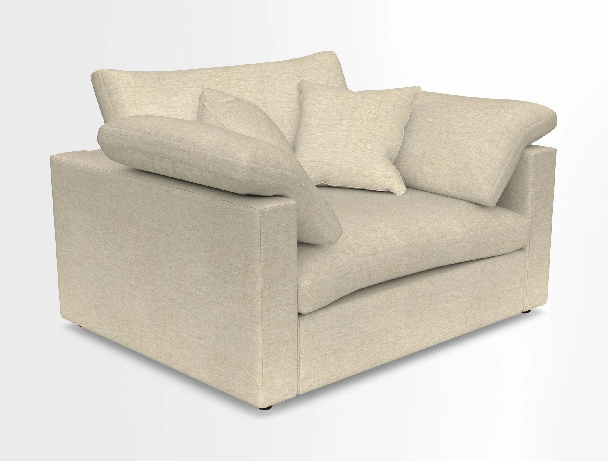 Big Softie Straight Arm Snuggler in Two Tone Plain Biscuit