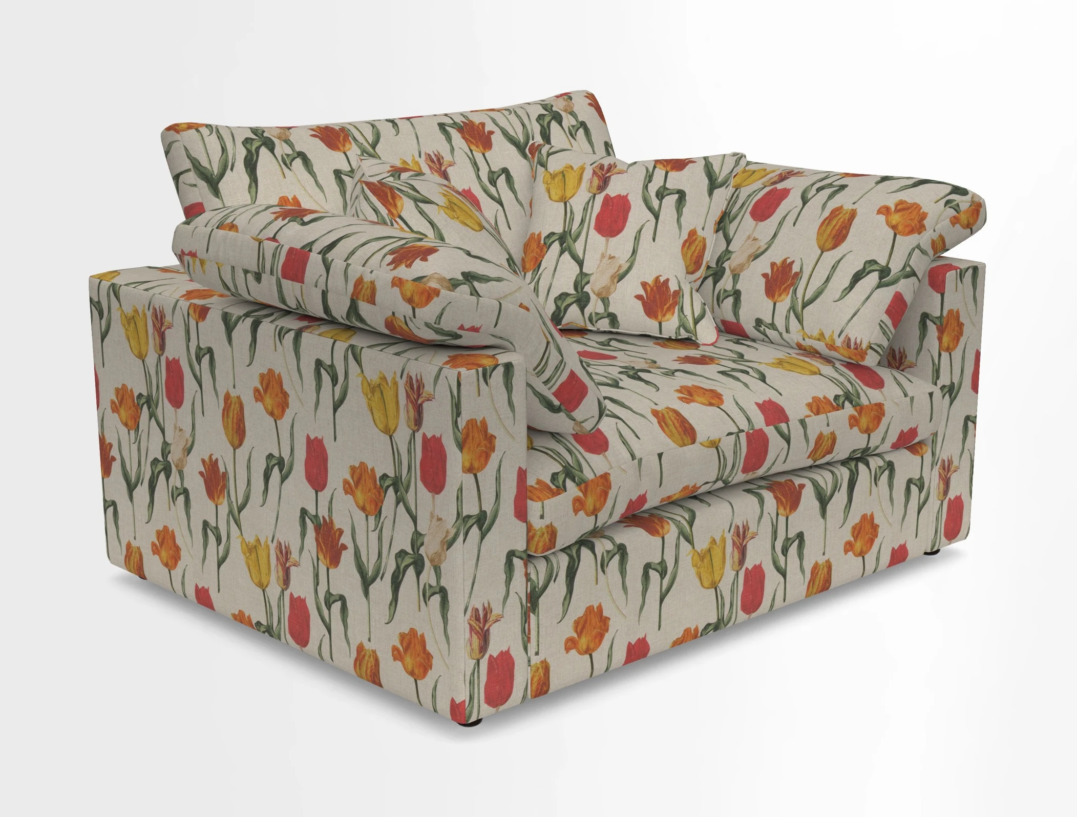 Big Softie Straight Arm Snuggler in Two Tone Plain Biscuit