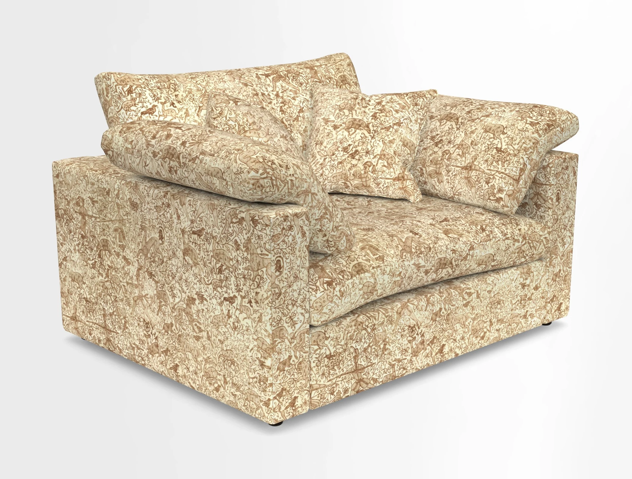 Big Softie Straight Arm Snuggler in Two Tone Plain Biscuit