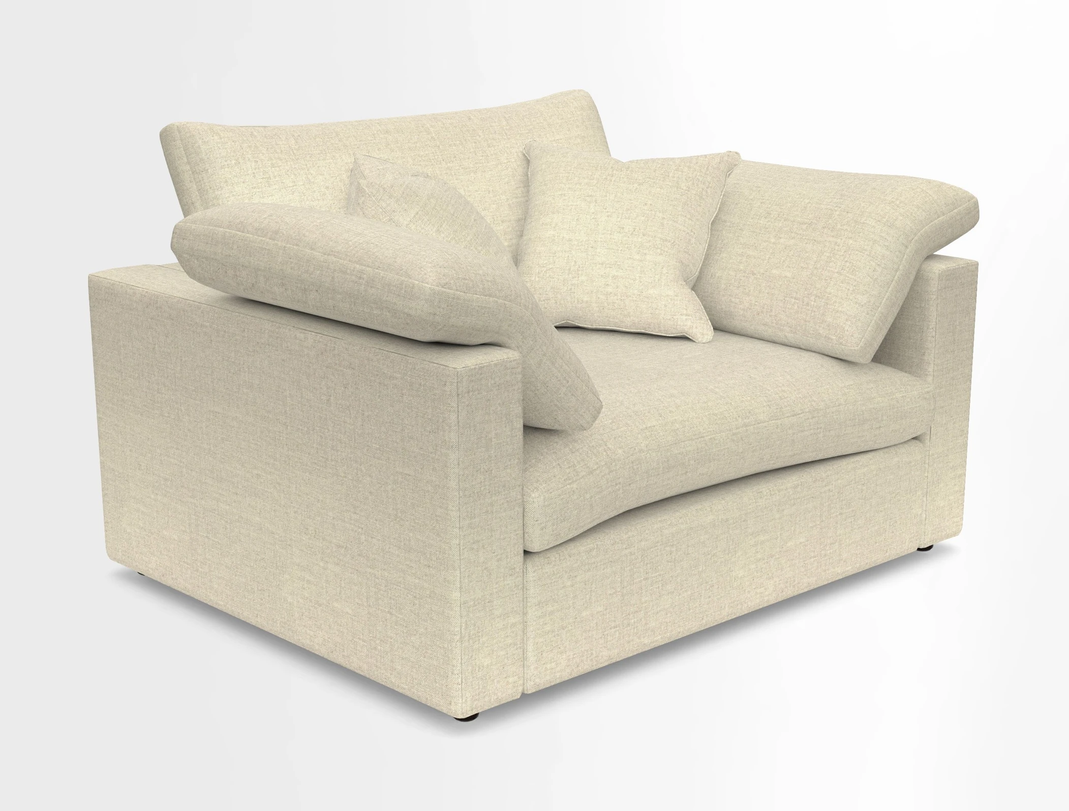 Big Softie Straight Arm Snuggler in Two Tone Plain Biscuit