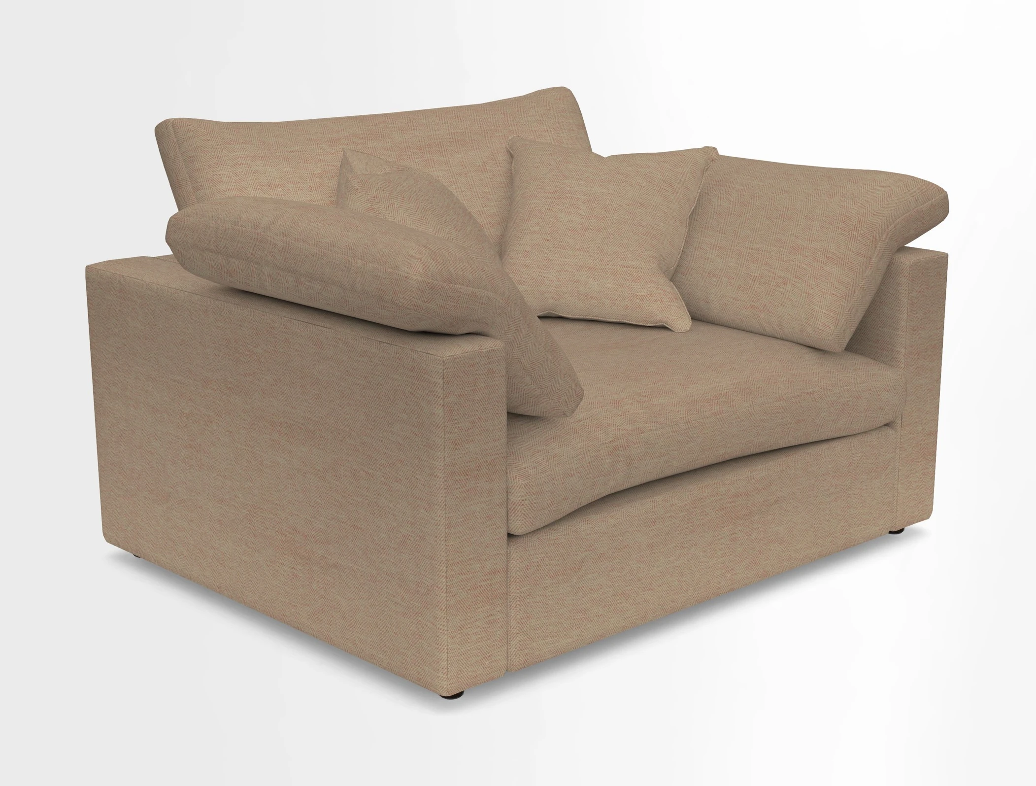 Big Softie Straight Arm Snuggler in Two Tone Plain Biscuit