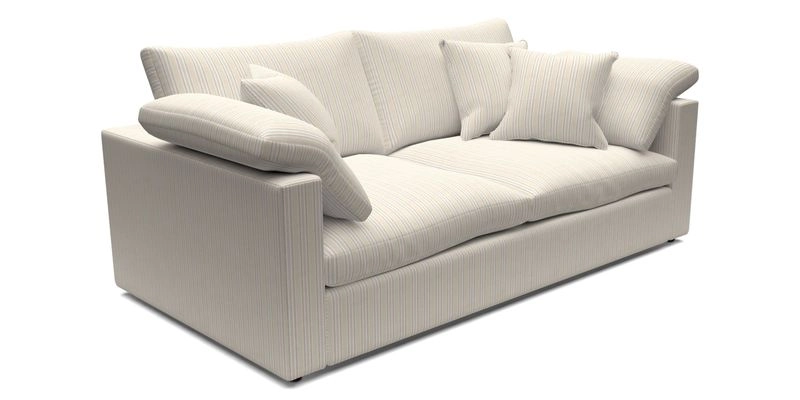 Big Softie Straight Arm 3 Seater Sofa in Sahara Chalk