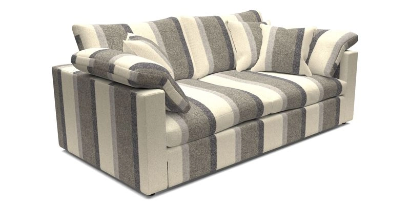 Big Softie Straight Arm 3 Seater Sofa in Sahara Chalk