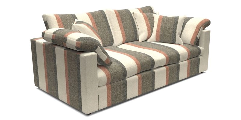 Big Softie Straight Arm 3 Seater Sofa in Sahara Chalk