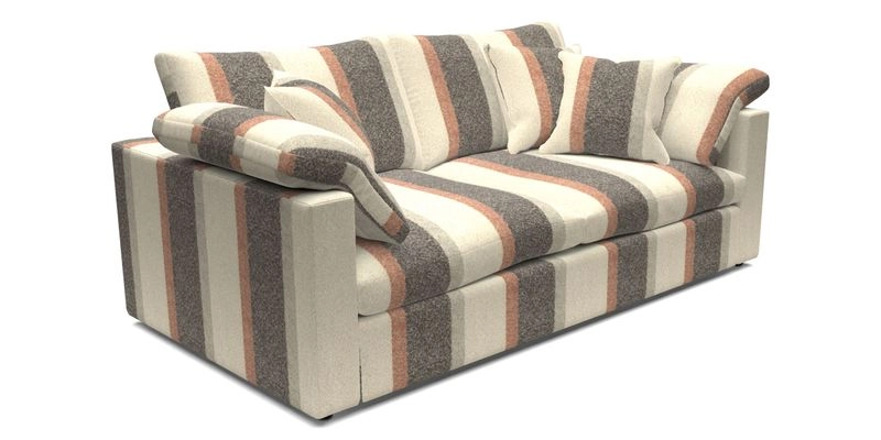 Big Softie Straight Arm 3 Seater Sofa in Sahara Chalk