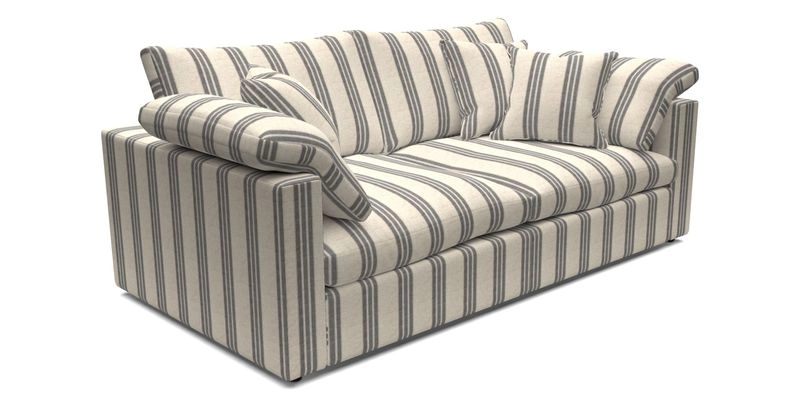 Big Softie Straight Arm 3 Seater Sofa in Sahara Chalk