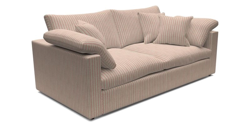 Big Softie Straight Arm 3 Seater Sofa in Sahara Chalk