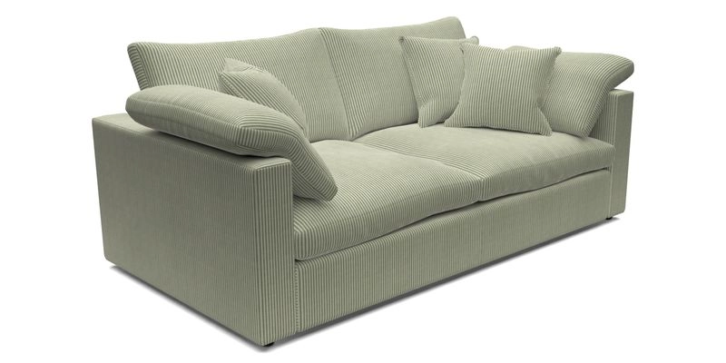 Big Softie Straight Arm 3 Seater Sofa in Sahara Chalk