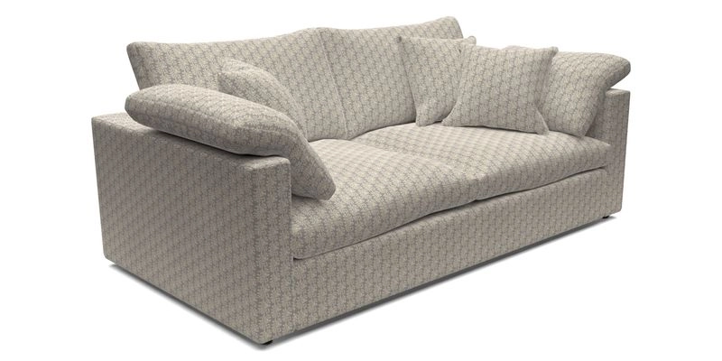 Big Softie Straight Arm 3 Seater Sofa in Sahara Chalk