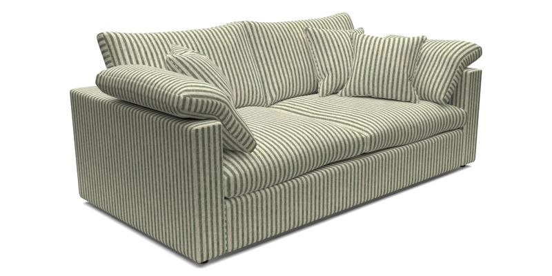 Big Softie Straight Arm 3 Seater Sofa in Sahara Chalk
