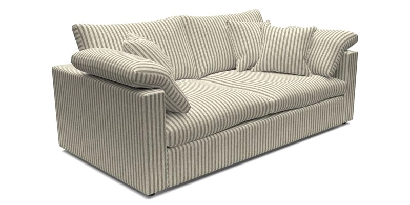 Big Softie Straight Arm 3 Seater Sofa in Sahara Chalk