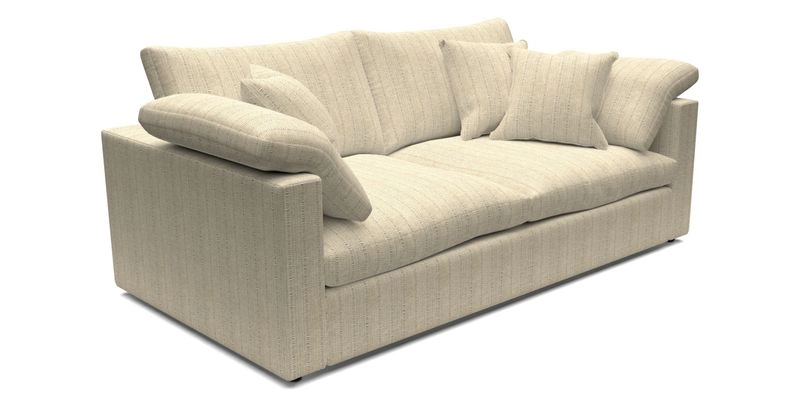 Big Softie Straight Arm 3 Seater Sofa in Sahara Chalk