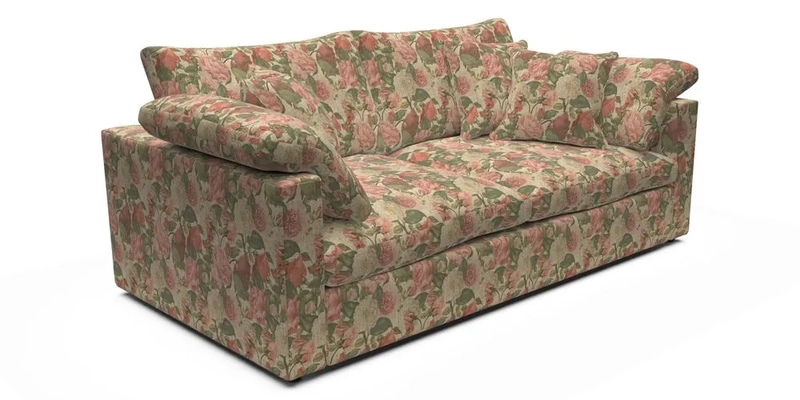 Big Softie Straight Arm 3 Seater Sofa in Sahara Chalk