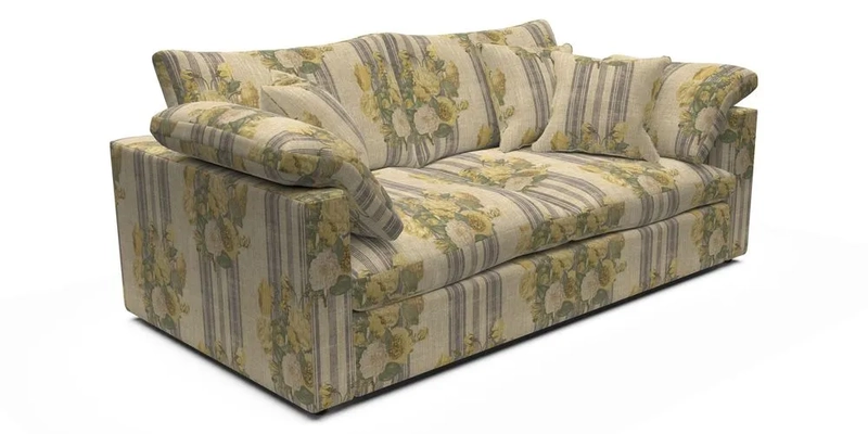 Big Softie Straight Arm 3 Seater Sofa in Sahara Chalk