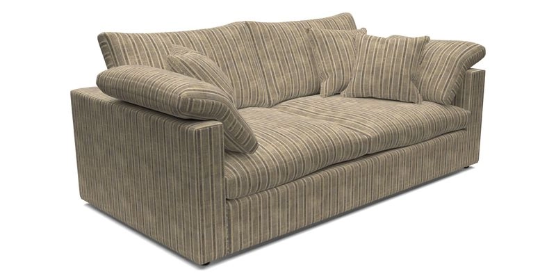 Big Softie Straight Arm 3 Seater Sofa in Sahara Chalk