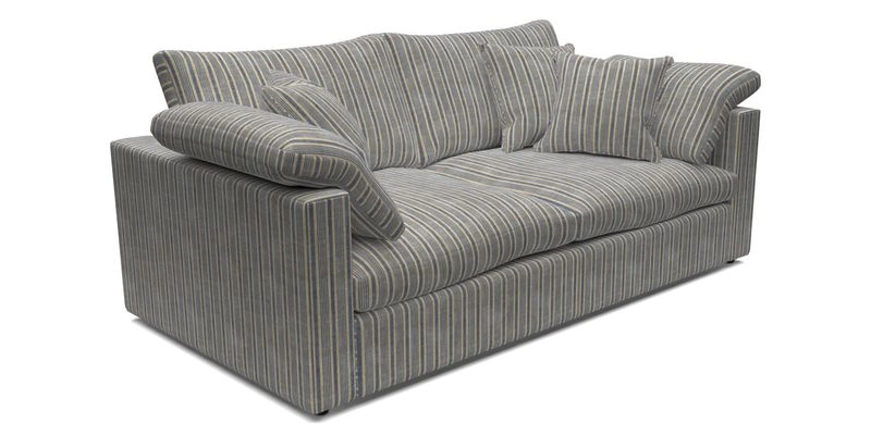 Big Softie Straight Arm 3 Seater Sofa in Sahara Chalk