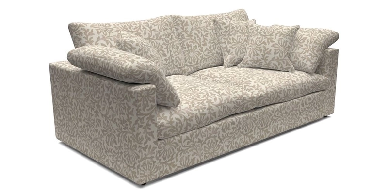 Big Softie Straight Arm 3 Seater Sofa in Sahara Chalk