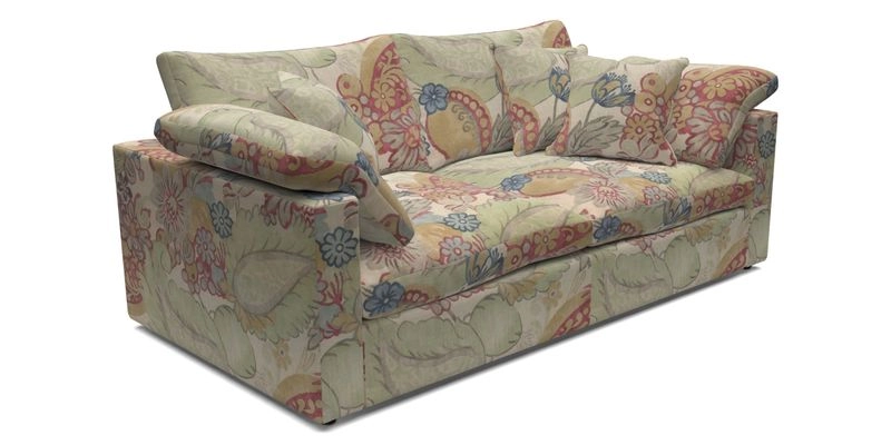 Big Softie Straight Arm 3 Seater Sofa in Sahara Chalk