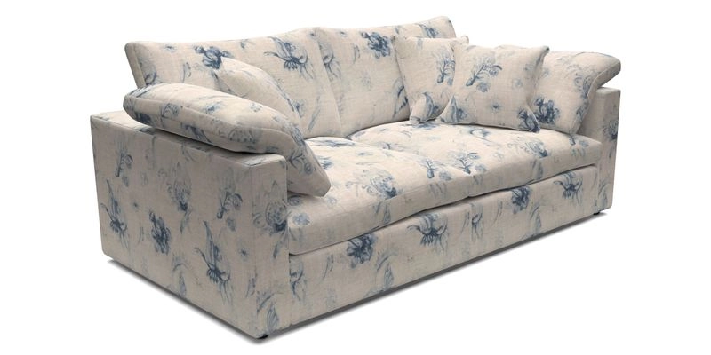 Big Softie Straight Arm 3 Seater Sofa in Sahara Chalk