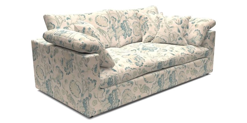 Big Softie Straight Arm 3 Seater Sofa in Sahara Chalk