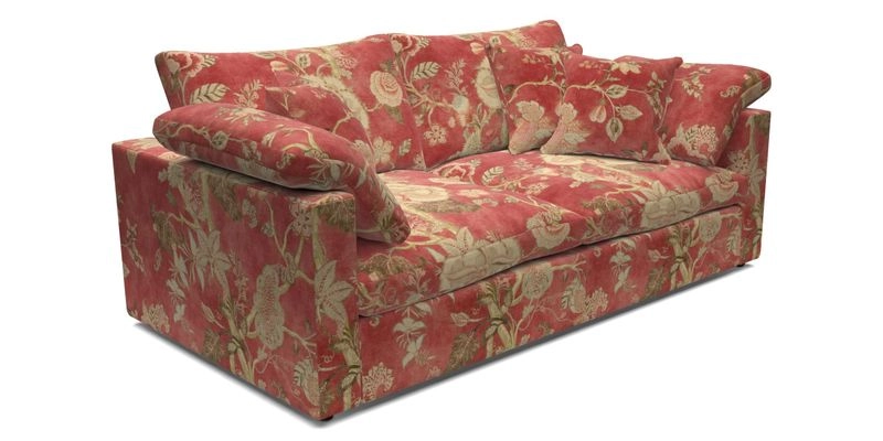 Big Softie Straight Arm 3 Seater Sofa in Sahara Chalk