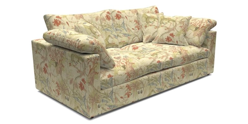 Big Softie Straight Arm 3 Seater Sofa in Sahara Chalk