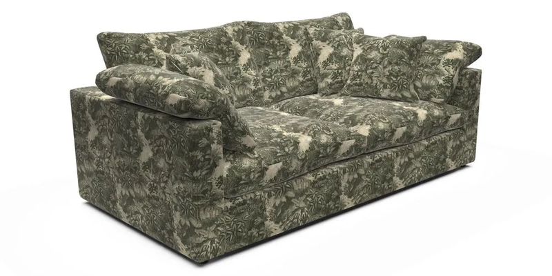 Big Softie Straight Arm 3 Seater Sofa in Sahara Chalk