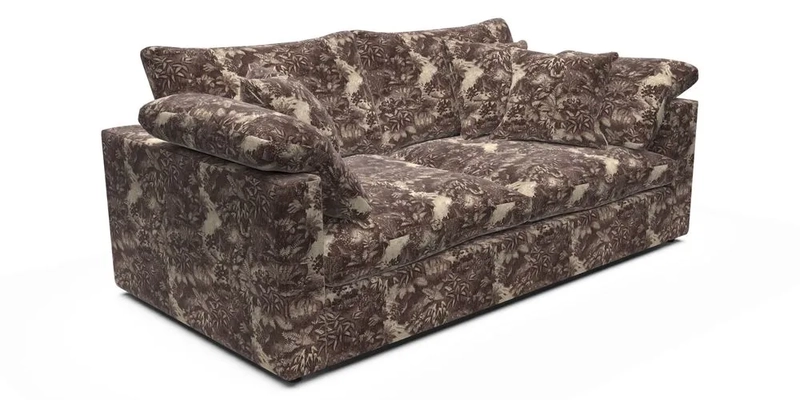 Big Softie Straight Arm 3 Seater Sofa in Sahara Chalk