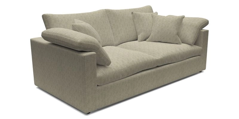 Big Softie Straight Arm 3 Seater Sofa in Sahara Chalk