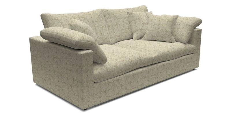 Big Softie Straight Arm 3 Seater Sofa in Sahara Chalk